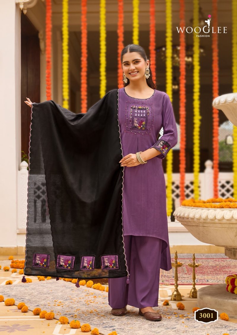Utsavi By Wooglee Viscose Weaving Kurti With Bottom Dupatta 